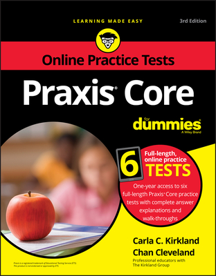 Praxis Core for Dummies with Online Practice Tests Cover Image