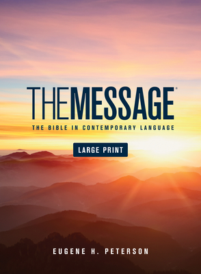 Message Bible-MS-Large Print Numbered By Eugene H. Peterson (Translator) Cover Image