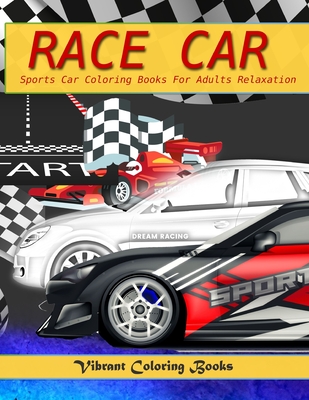 race car coloring book for adults sports car coloring books