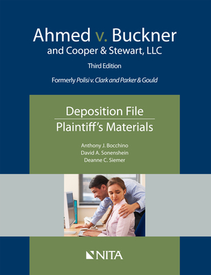Ahmed V. Buckner and Cooper & Stewart, LLC: Deposition File, Plaintiff's Materials Cover Image