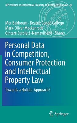 Personal Data in Competition, Consumer Protection and Intellectual Property Law: Towards a Holistic Approach? (Mpi Studies on Intellectual Property and Competition Law #28) By Mor Bakhoum (Editor), Beatriz Conde Gallego (Editor), Mark-Oliver Mackenrodt (Editor) Cover Image
