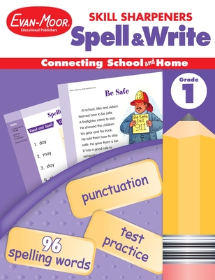 Skill Sharpeners: Spell & Write, Grade 1 Workbook Cover Image