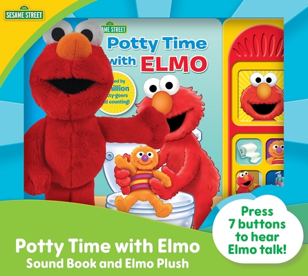 Sesame Street: Potty Time with Elmo Sound Book and Elmo Plush Set [With Battery]