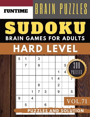 Hard Sudoku: 300 hard SUDOKU books for adults with answers brain games for adults Activities Book also sudoku for seniors (hard sud By Jenna Olsson Cover Image