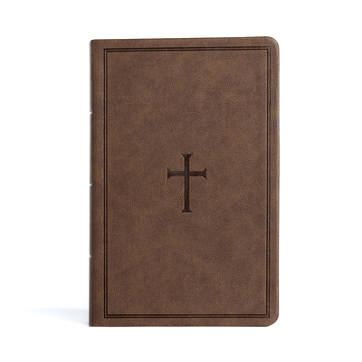 CSB Large Print Personal Size Reference Bible, Brown LeatherTouch By CSB Bibles by Holman Cover Image