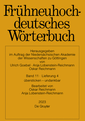 Frühneuhochdeutsches Wörterbuch. Band 11/Lieferung 4