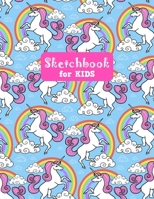 Sketchbook for Kids: Pretty Unicorn Large Sketch Book for
