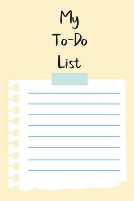 My To Do List: A simple book filled with lines that include check boxes. Cover Image