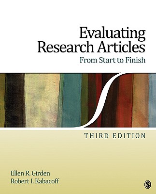 Evaluating Research Articles From Start to Finish By Ellen Robinson Girden, Robert Ira Kabacoff Cover Image