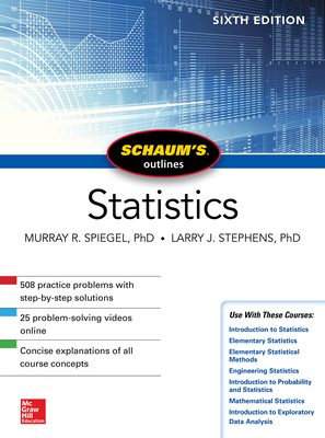 Schaum's Outline of Statistics (Schaum's Outlines) By Murray Spiegel, Larry Stephens Cover Image