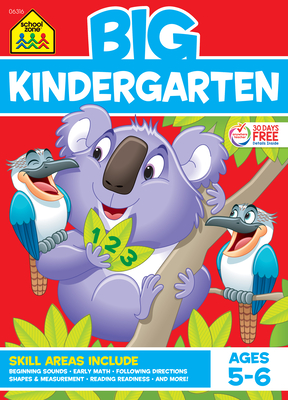 School Zone Big Kindergarten Workbook Cover Image