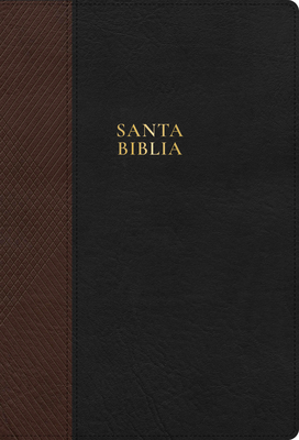 Rvr 1960 Biblia Letra Supergigante, Negro Con Café, Símil Piel, Con Índice: Santa Biblia Cover Image