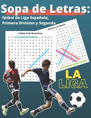 Sopa de Letras: fútbol de Liga Española, Primera Division y Segunda Cover Image