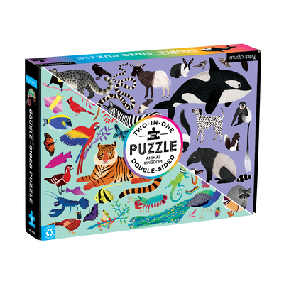Animal Kingdom 100 Piece Double-Sided Puzzle By Jean Claude (Illustrator) Cover Image