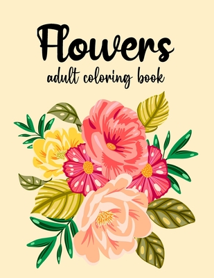 Stress Relief Flower Coloring Book For Adults