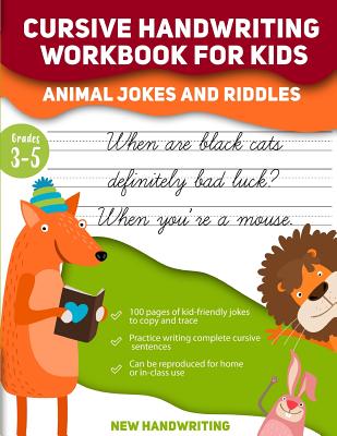 Cursive Handwriting Workbook for Kids Cover Image