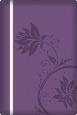 Biblia de la Mujer Conforme Al Corazón de Dios: Duotono Morado By Elizabeth George Cover Image
