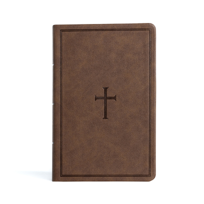 Cover for CSB Large Print Personal Size Reference Bible, Brown LeatherTouch, Indexed