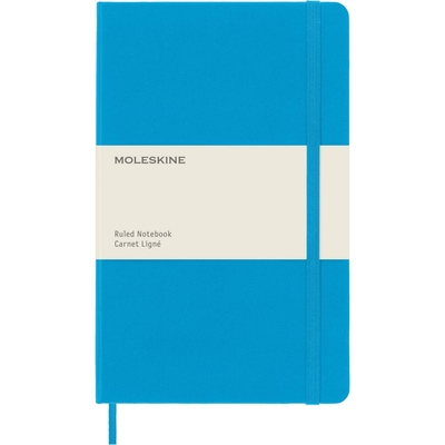 Moleskine Classic Notebook, Large, Ruled, Cerulean Blue, Hard Cover (5 x  8.25) (Hardcover)