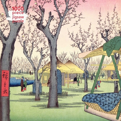Adult Jigsaw Puzzle Utagawa Hiroshige: Plum Garden: 1000-piece Jigsaw Puzzles By Flame Tree Studio (Created by) Cover Image