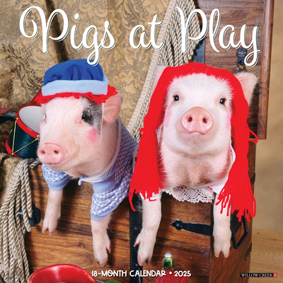 Pigs at Play 12 X 12 Wall Calendar Cover Image