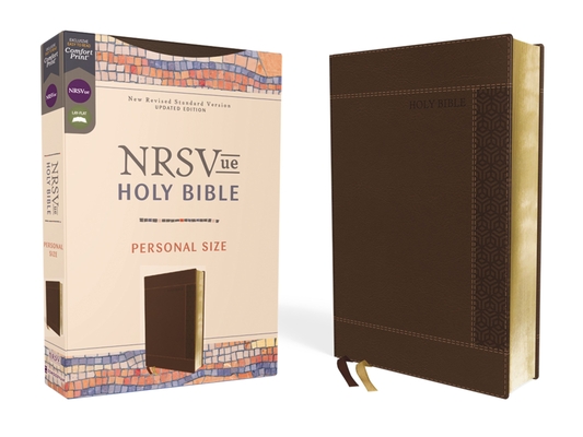 Nrsvue, Holy Bible, Personal Size, Leathersoft, Brown, Comfort Print By Zondervan Cover Image