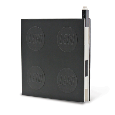 Lego 2.0 Locking Notebook with Gel Pen - Black By Santoki (Created by) Cover Image