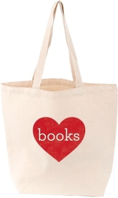 Books Tote ( Heart ) (Lovelit) By Gibbs Smith (Created by) Cover Image