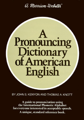 A Pronouncing Dictionary of American English Cover Image