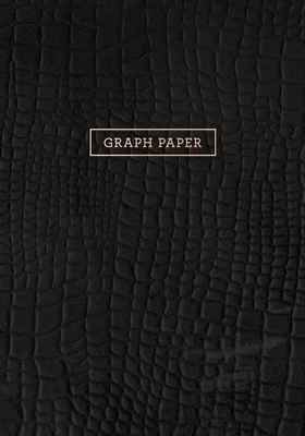 Graph Paper: Executive Style Composition Notebook - Black Alligator Skin Leather Style, Softcover - 7 x 10 - 100 pages (Office Esse By Birchwood Press Cover Image