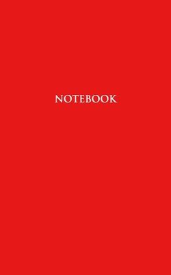 Notebook: Half Picture Half Wide Ruled Notebook - Small (5 x 8) inches) - 110 Numbered Pages - Red Softcover By Great Lines Cover Image