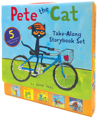 Pete the Cat Take-Along Storybook Set: 5-Book 8x8 Set By James Dean, James Dean (Illustrator), Kimberly Dean Cover Image