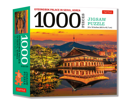 Gyeongbok Palace in Seoul Korea - 1000 Piece Jigsaw Puzzle: (Finished Size 24 in X 18 In) By Tuttle Studio (Editor) Cover Image