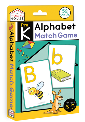 Alphabet Match Game (Flashcards): Flash Cards for Preschool and Pre-K, Ages 3-5, Games for Kids, ABC Learning, Uppercase and Lowercase, Phonics, Memory Building, and Listening Skills (The Reading House) By The Reading House Cover Image