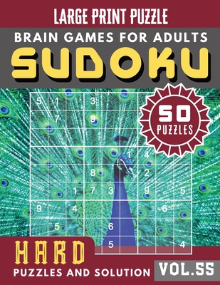 hard sudoku large print suduko puzzle books for adults difficult full page hard sudoku maths book to challenge your brain sudoku in very l large print paperback novel