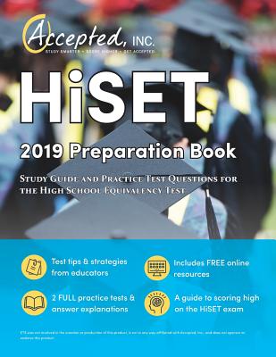HISET 2019 Preparation Book: Study Guide and Practice Test Questions for the High School Equivalency Test Cover Image