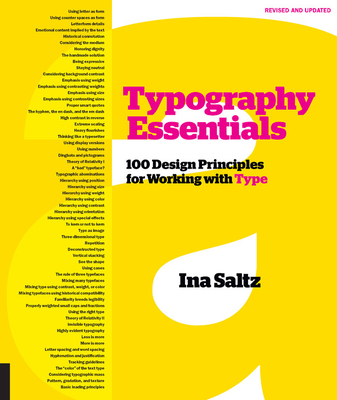 Typography Essentials Revised and Updated: 100 Design Principles for Working with Type By Ina Saltz Cover Image