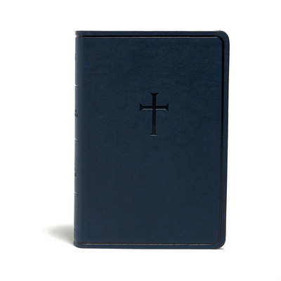 Cover for KJV Everyday Study Bible, Navy Cross LeatherTouch