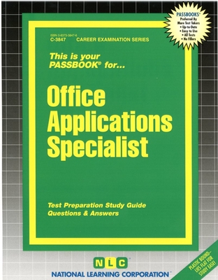 Office Applications Specialist: Passbooks Study Guide (Career Examination Series) Cover Image