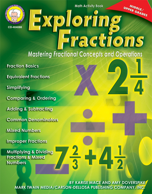 Exploring Fractions, Grades 6 - 12: Mastering Fractional Concepts and Operations Cover Image