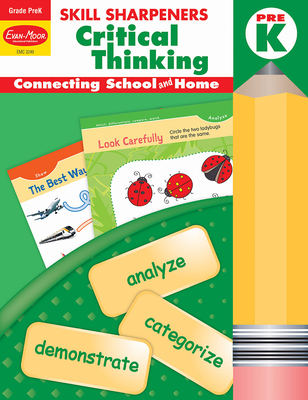 Skill Sharpeners: Critical Thinking, Prek Workbook By Evan-Moor Corporation Cover Image