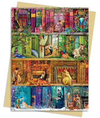 Aimee Stewart: A Stitch in Time Bookshelf Greeting Card Pack: Pack of 6 (Greeting Cards) Cover Image