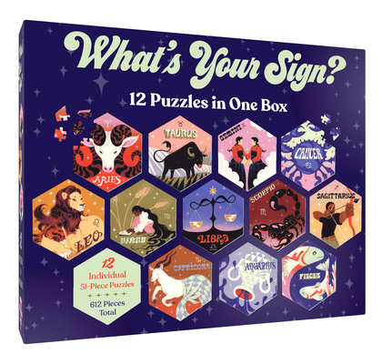 12 Puzzles in One Box: What's Your Sign? By Chronicle Books Cover Image