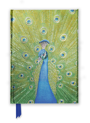 Peacock in Blue & Green (Foiled Journal) (Flame Tree Notebooks #36) Cover Image