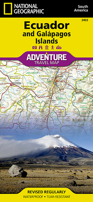 Ecuador and Galapagos Islands Map (National Geographic Adventure Map #3403) Cover Image