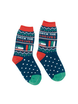 Deck the Shelves Cozy Socks - Small By Out of Print Cover Image