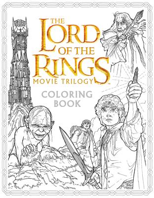 The Lord of the Rings Movie Trilogy Coloring Book Cover Image