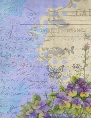 Notebook: Postal Correspondence Art 8.5 X 11 202 College Ruled Pages Cover Image