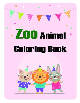 Zoo Animal Coloring Book: Christmas Coloring Pages with Animal, Creative Art Activities for Children, kids and Adults (Early Education #24) By Harry Blackice Cover Image
