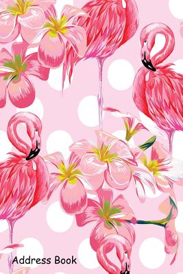 Address Book: For Contacts, Addresses, Phone, Email, Note, Emergency Contacts, Alphabetical Index with Flamingo Watercolor Floral Le Cover Image